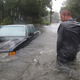 Nick Lomasney walks through heavy wind and a flooded street as Hurricane Matthew passes through the area on October 7, 2016 in St Augustine, Florida. Florida, Georgia, South Carolina and North Carolina all declared a state of emergency in preparation of Hurricane Matthew. (Image: Getty)
